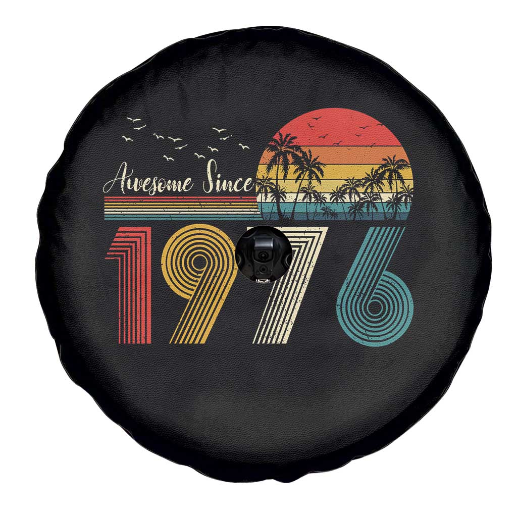 Awesome Since 1976 Birthday Spare Tire Cover Vintage 50th 50 Year Old Bday Gifts