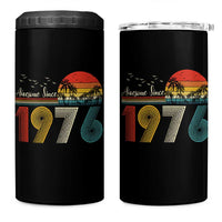 Awesome Since 1976 Birthday 4 in 1 Can Cooler Tumbler Vintage 50th 50 Year Old Bday Gifts