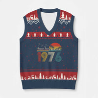 Awesome Since 1976 Birthday V-Neck Knit Sweater Vest Vintage 50th 50 Year Old Bday Gifts