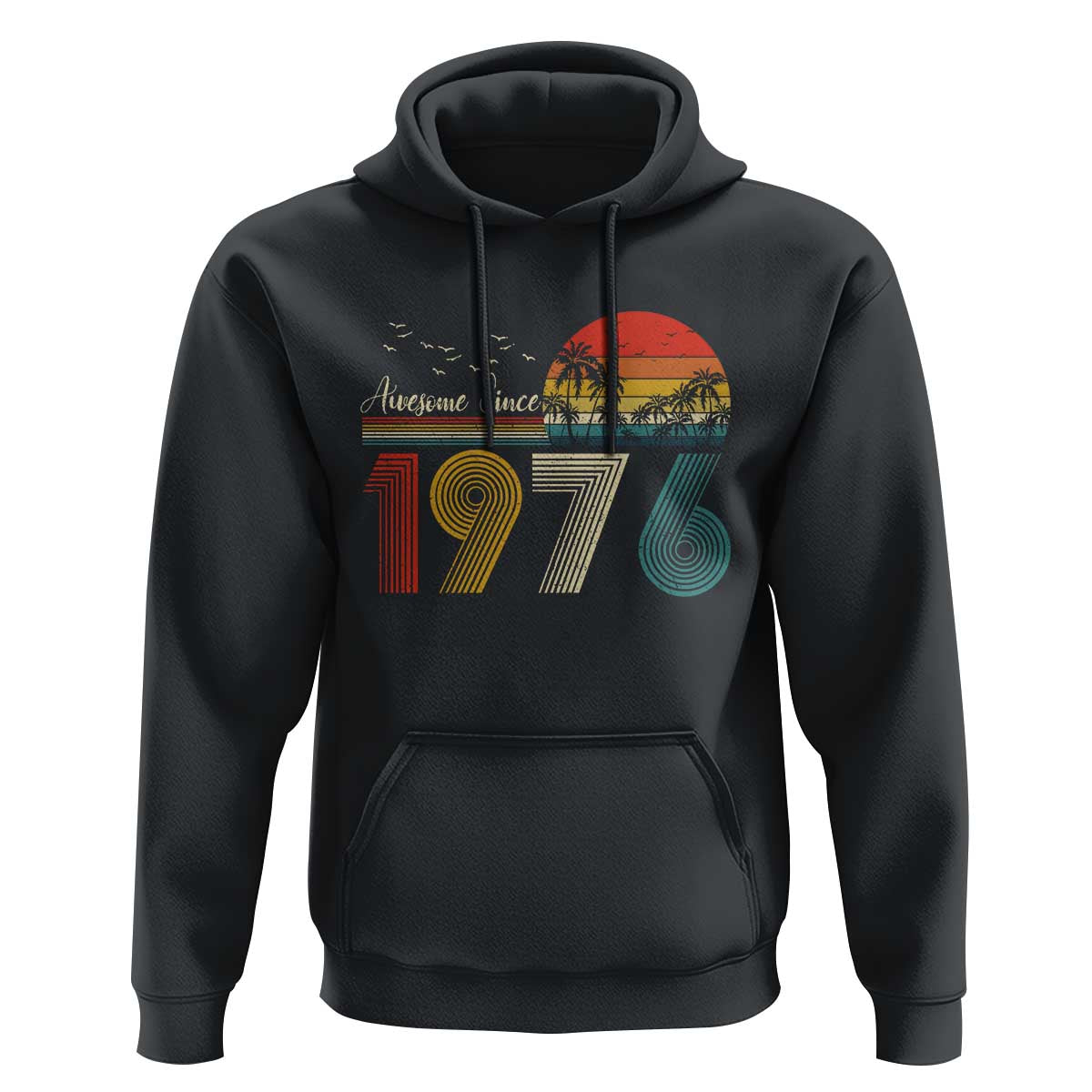 Awesome Since 1976 Birthday Hoodie Vintage 50th 50 Year Old Bday Gifts