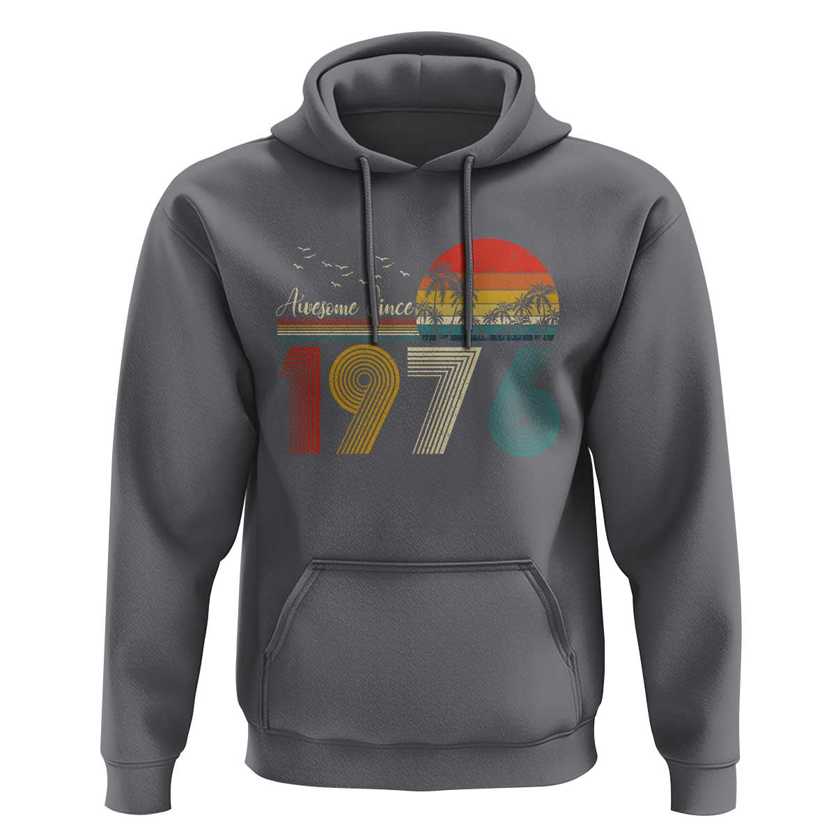 Awesome Since 1976 Birthday Hoodie Vintage 50th 50 Year Old Bday Gifts