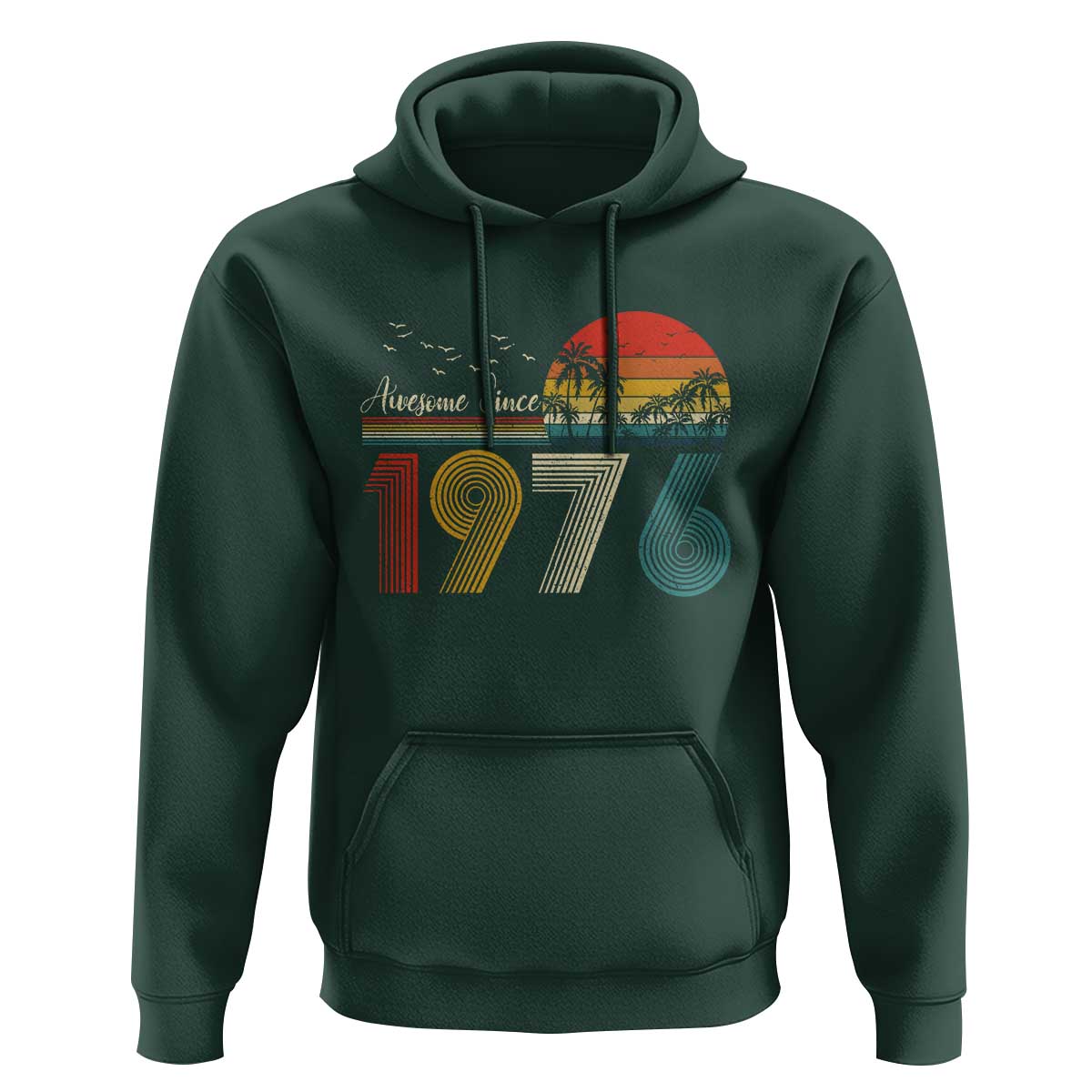 Awesome Since 1976 Birthday Hoodie Vintage 50th 50 Year Old Bday Gifts