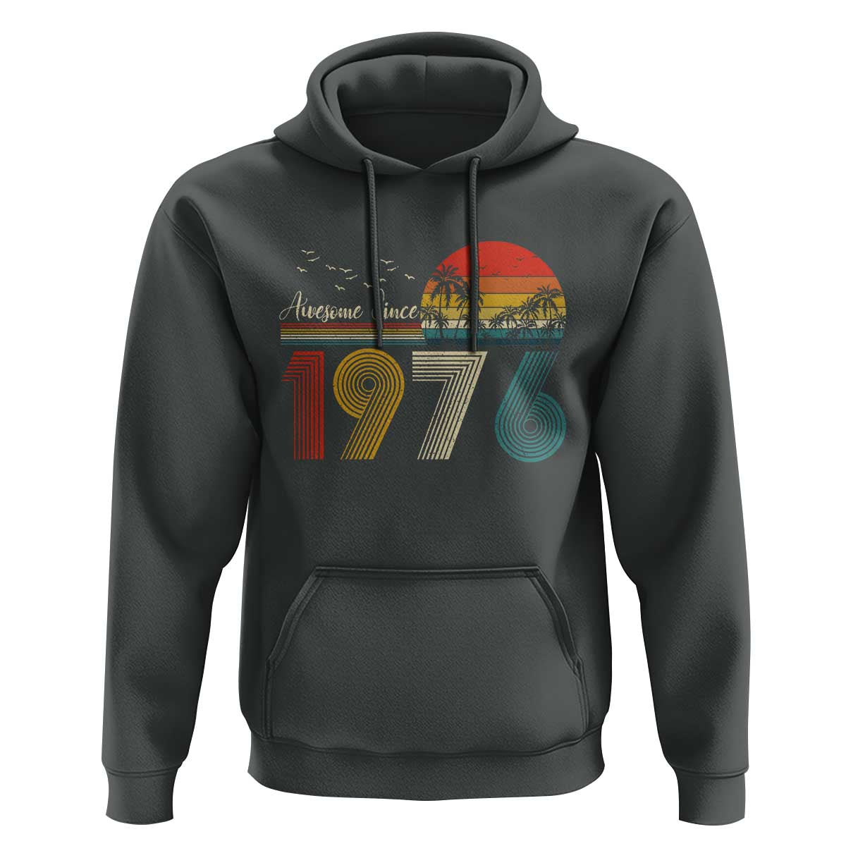Awesome Since 1976 Birthday Hoodie Vintage 50th 50 Year Old Bday Gifts