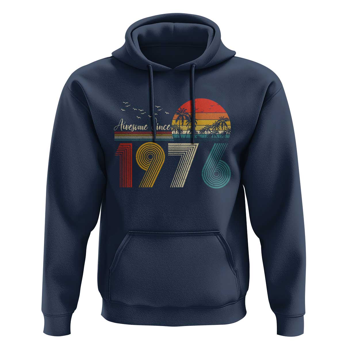Awesome Since 1976 Birthday Hoodie Vintage 50th 50 Year Old Bday Gifts