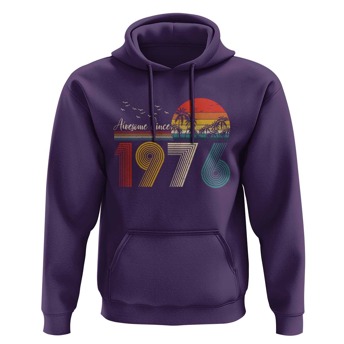 Awesome Since 1976 Birthday Hoodie Vintage 50th 50 Year Old Bday Gifts