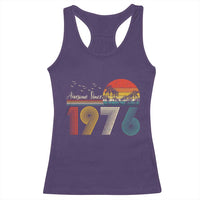 Awesome Since 1976 Birthday Racerback Tank Top Vintage 50th 50 Year Old Bday Gifts