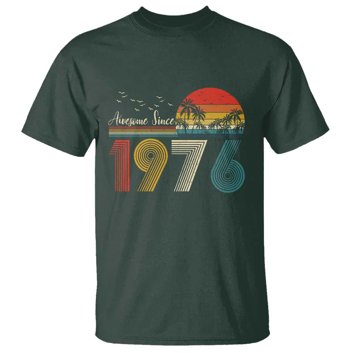 Awesome Since 1976 Birthday T Shirt Vintage 50th 50 Year Old Bday Gifts
