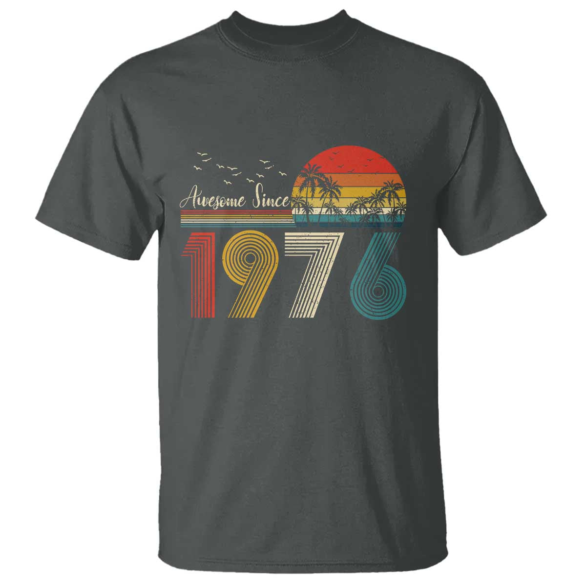 Awesome Since 1976 Birthday T Shirt Vintage 50th 50 Year Old Bday Gifts