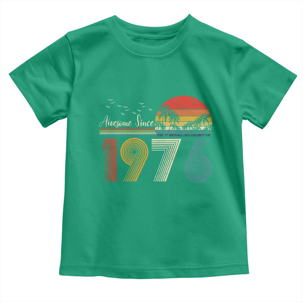 Awesome Since 1976 Birthday Toddler T Shirt Vintage 50th 50 Year Old Bday Gifts