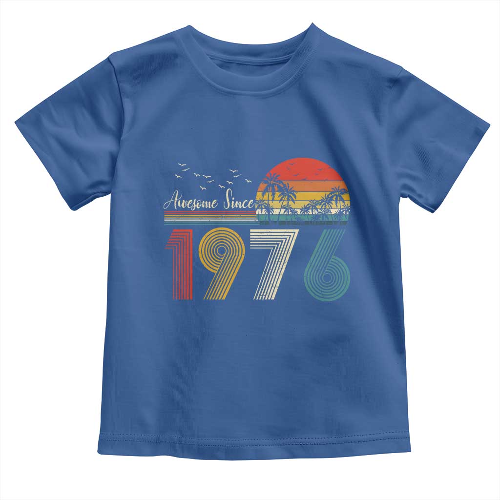 Awesome Since 1976 Birthday Toddler T Shirt Vintage 50th 50 Year Old Bday Gifts