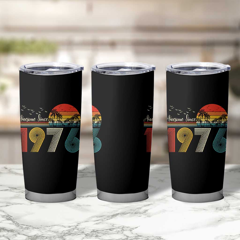 Awesome Since 1976 Birthday Tumbler Cup Vintage 50th 50 Year Old Bday Gifts