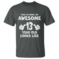 13th Birthday T Shirt Awesome 14 Year Old Looks Like