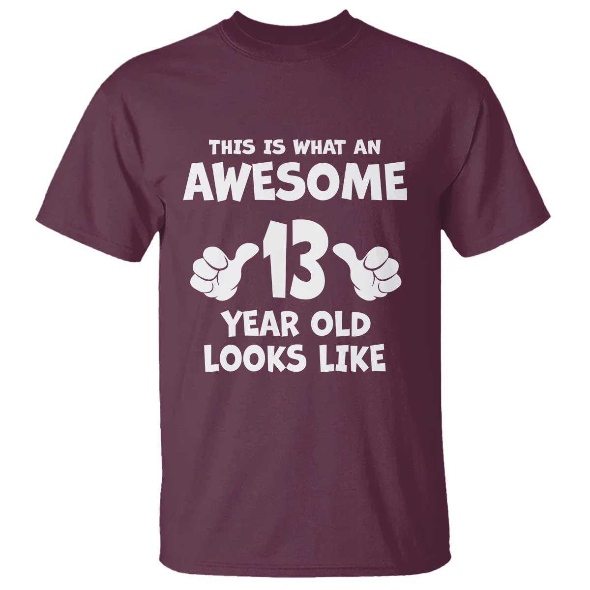 13th Birthday T Shirt Awesome 14 Year Old Looks Like