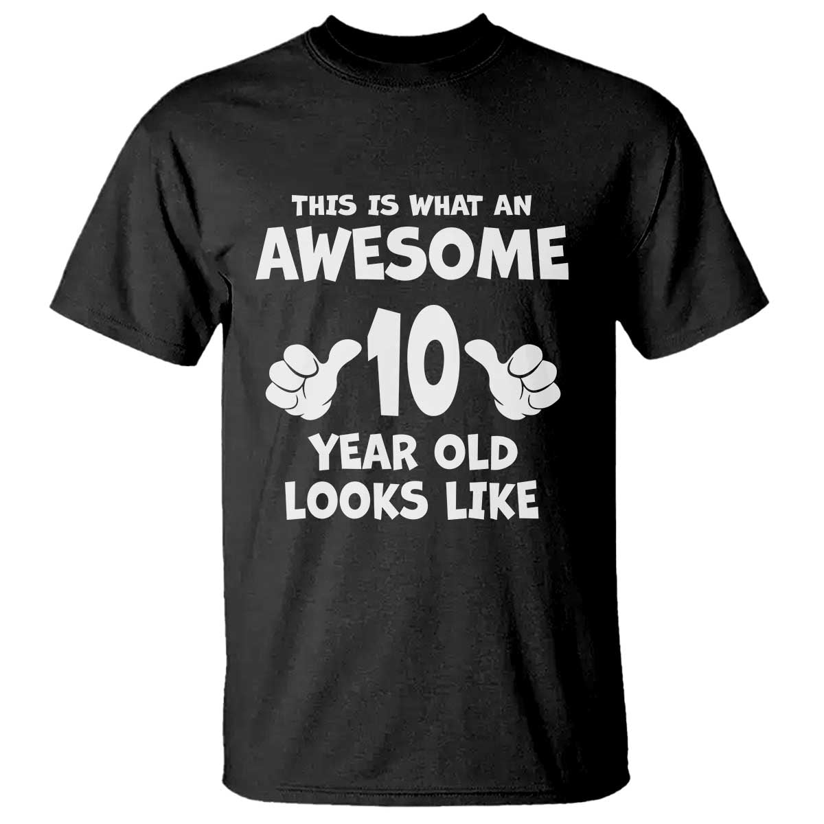 10th Birthday Gifts T Shirt Awesome 10 Year Old Bday Son Boy Girl 9yr