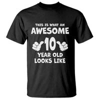10th Birthday Gifts T Shirt Awesome 10 Year Old Bday Son Boy Girl 9yr