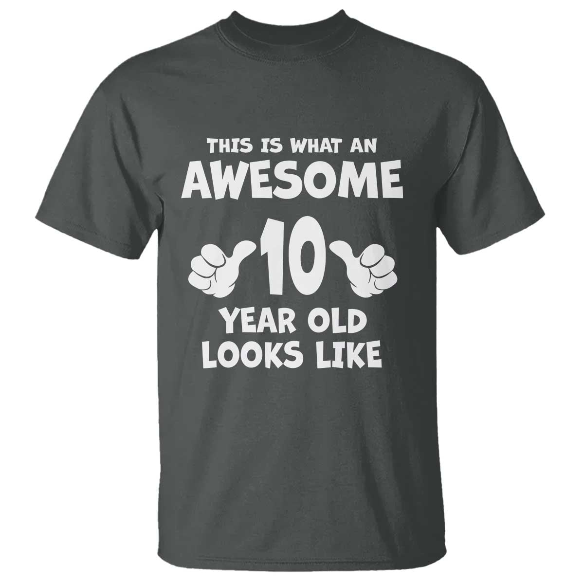 10th Birthday Gifts T Shirt Awesome 10 Year Old Bday Son Boy Girl 9yr