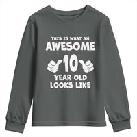 10th Birthday Gifts Youth Sweatshirt Awesome 10 Year Old Bday Son Boy Girl 9yr