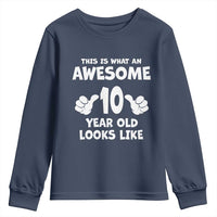 10th Birthday Gifts Youth Sweatshirt Awesome 10 Year Old Bday Son Boy Girl 9yr