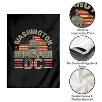 Washington DC Garden Flag Retro US Flag Souvenir Gift