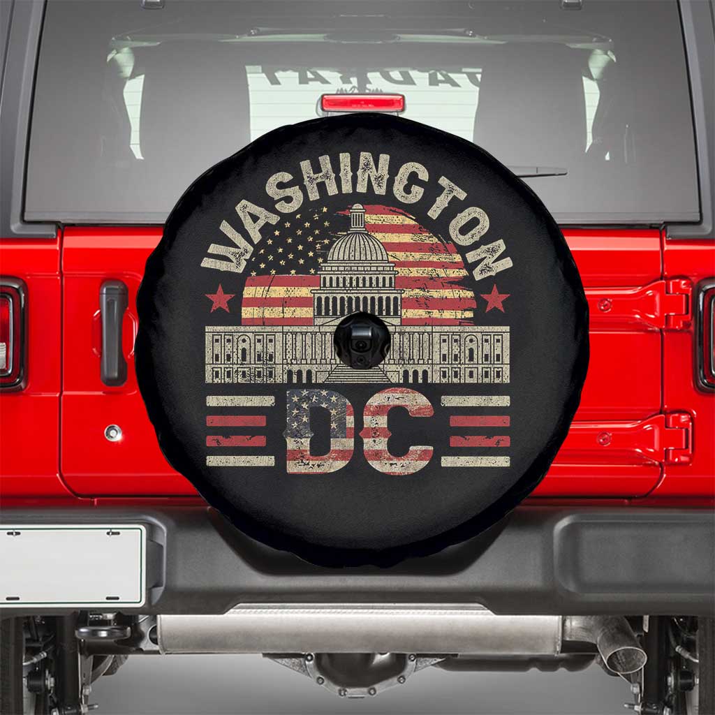 Washington DC Spare Tire Cover Retro US Flag Souvenir Gift