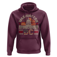 Washington DC Hoodie Retro US Flag Souvenir Gift