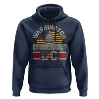 Washington DC Hoodie Retro US Flag Souvenir Gift