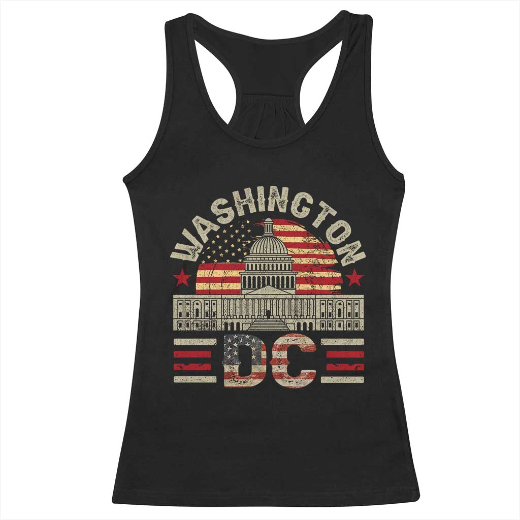 Washington DC Racerback Tank Top Retro US Flag Souvenir Gift