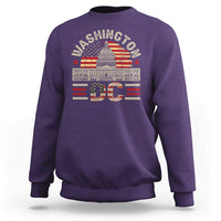 Washington DC Sweatshirt Retro US Flag Souvenir Gift