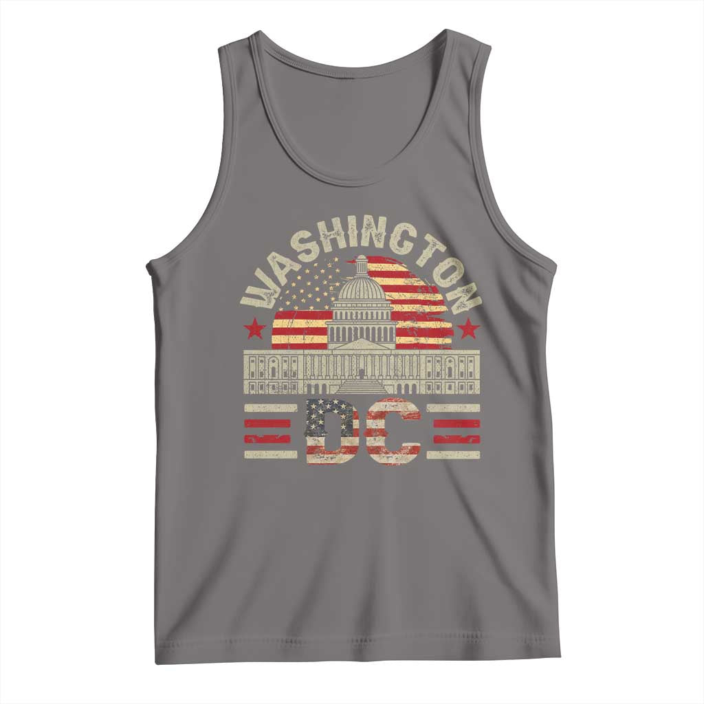 Washington DC Tank Top Retro US Flag Souvenir Gift