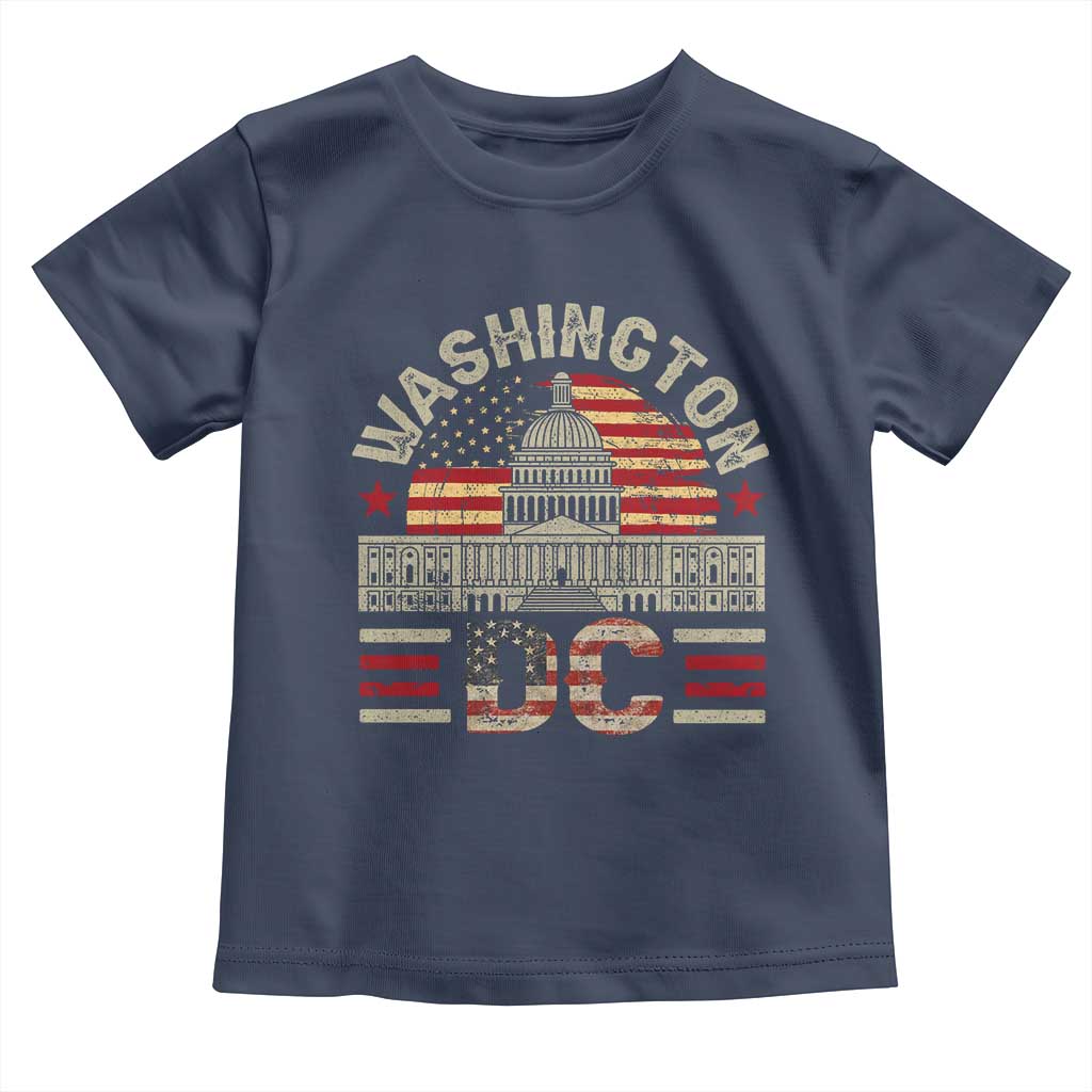 Washington DC Toddler T Shirt Retro US Flag Souvenir Gift