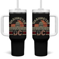 Washington DC Tumbler With Handle Retro US Flag Souvenir Gift