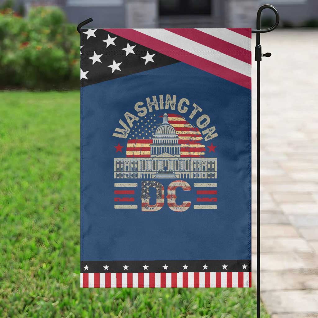 Washington DC Garden Flag Retro US Flag Souvenir Gift