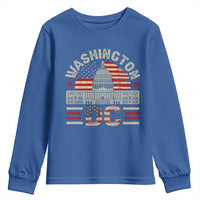 Washington DC Youth Sweatshirt Retro US Flag Souvenir Gift