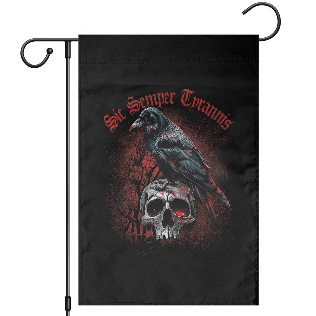 Sic Semper Tyrannis & Raven Garden Flag Protest Feminist Activist - Wonder Print Shop