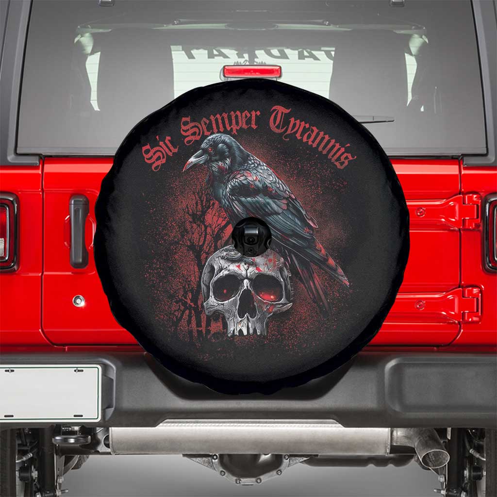 Sic Semper Tyrannis & Raven Spare Tire Cover Protest Feminist Activist
