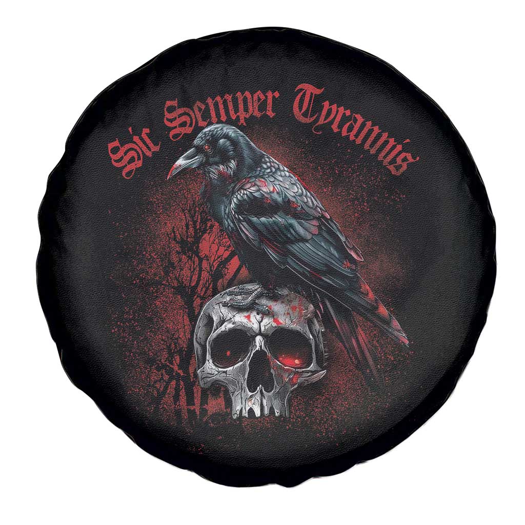Sic Semper Tyrannis & Raven Spare Tire Cover Protest Feminist Activist