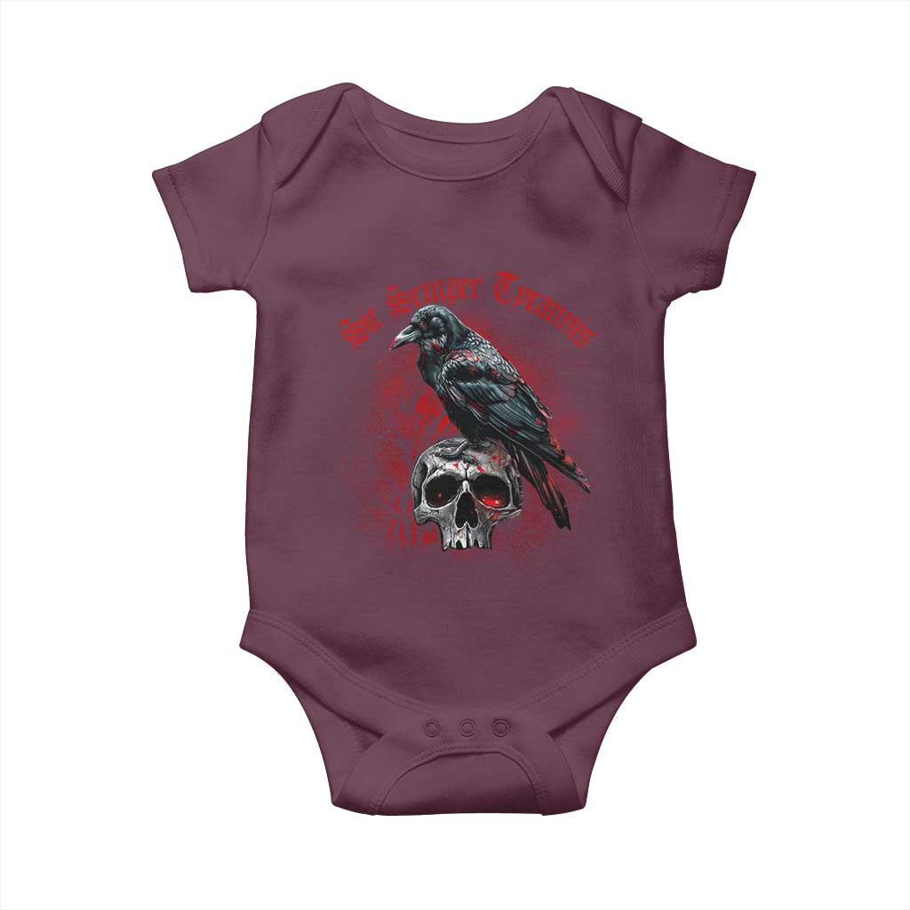 Sic Semper Tyrannis & Raven Baby Onesie Protest Feminist Activist