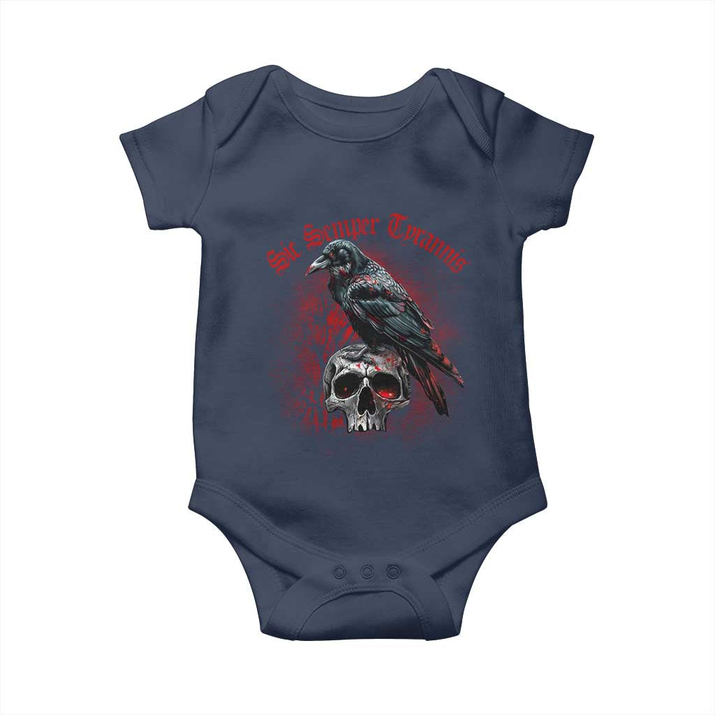 Sic Semper Tyrannis & Raven Baby Onesie Protest Feminist Activist