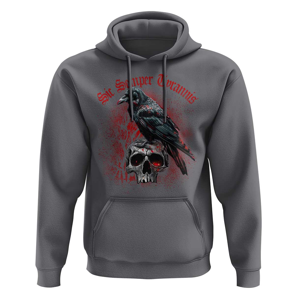 Sic Semper Tyrannis & Raven Hoodie Protest Feminist Activist