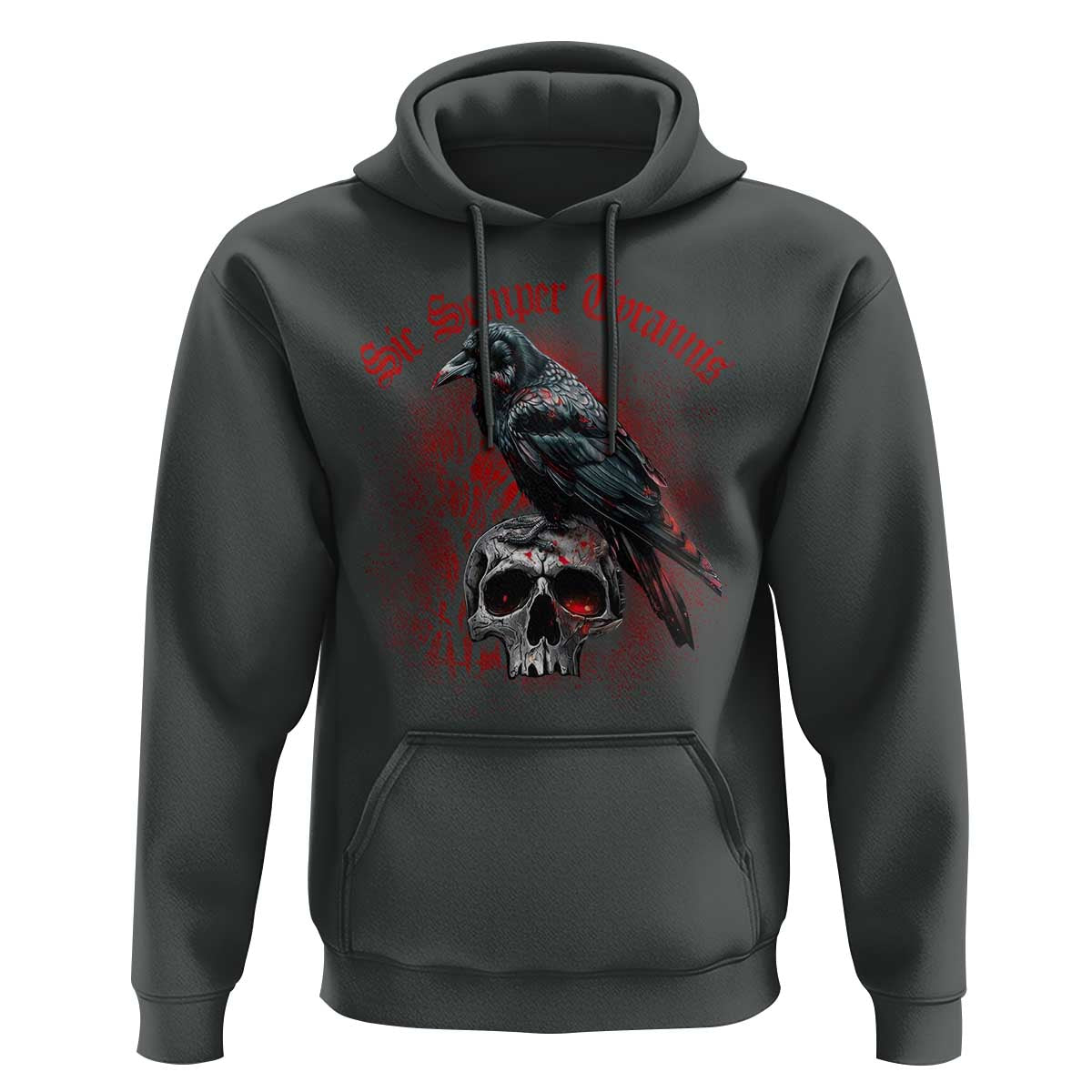 Sic Semper Tyrannis & Raven Hoodie Protest Feminist Activist