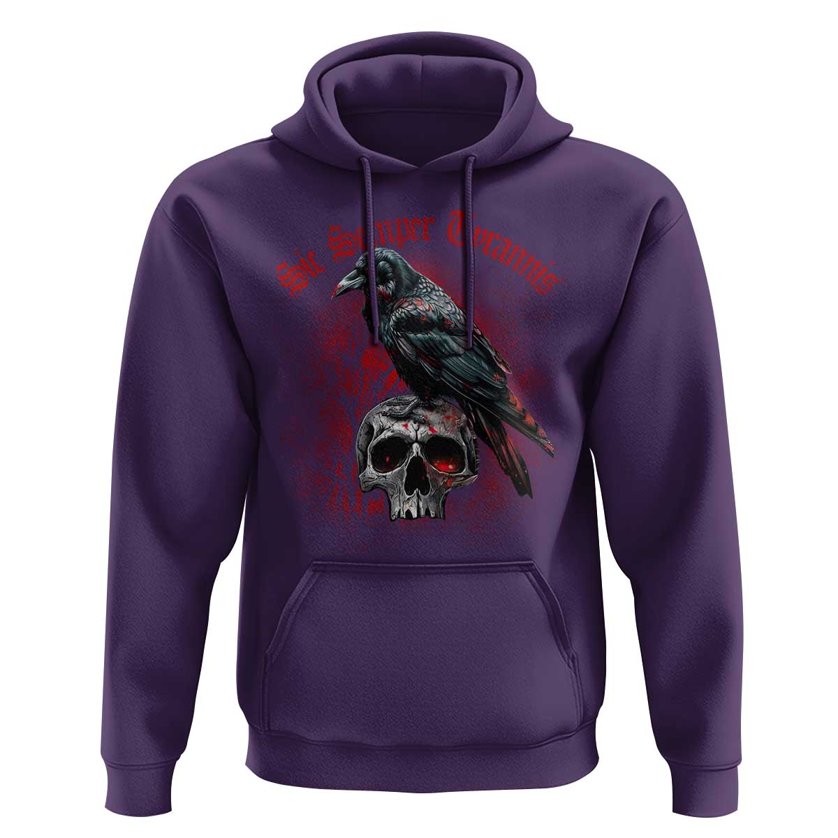 Sic Semper Tyrannis & Raven Hoodie Protest Feminist Activist