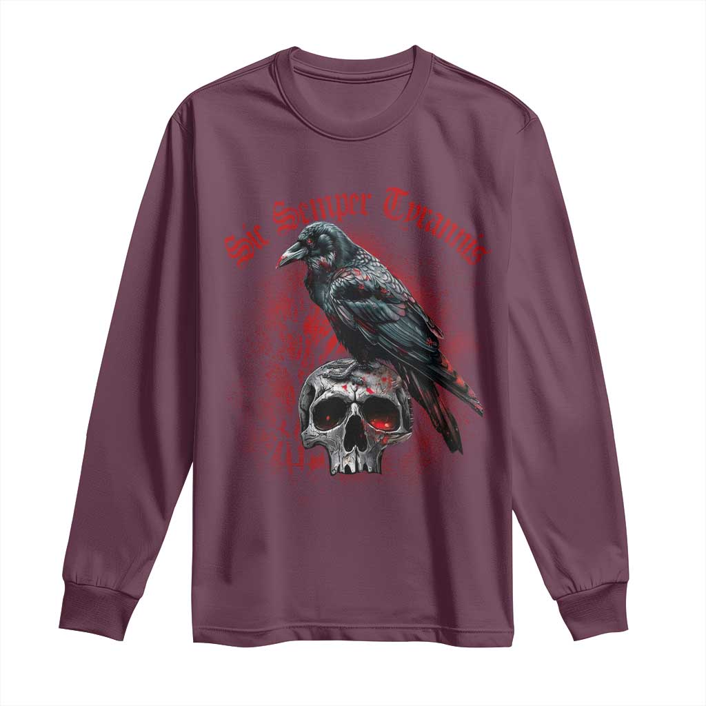 Sic Semper Tyrannis & Raven Long Sleeve Shirt Protest Feminist Activist