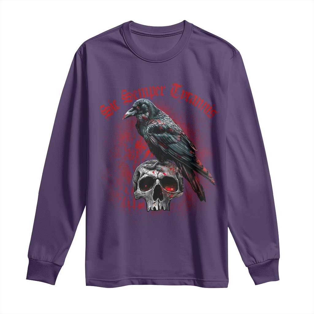 Sic Semper Tyrannis & Raven Long Sleeve Shirt Protest Feminist Activist