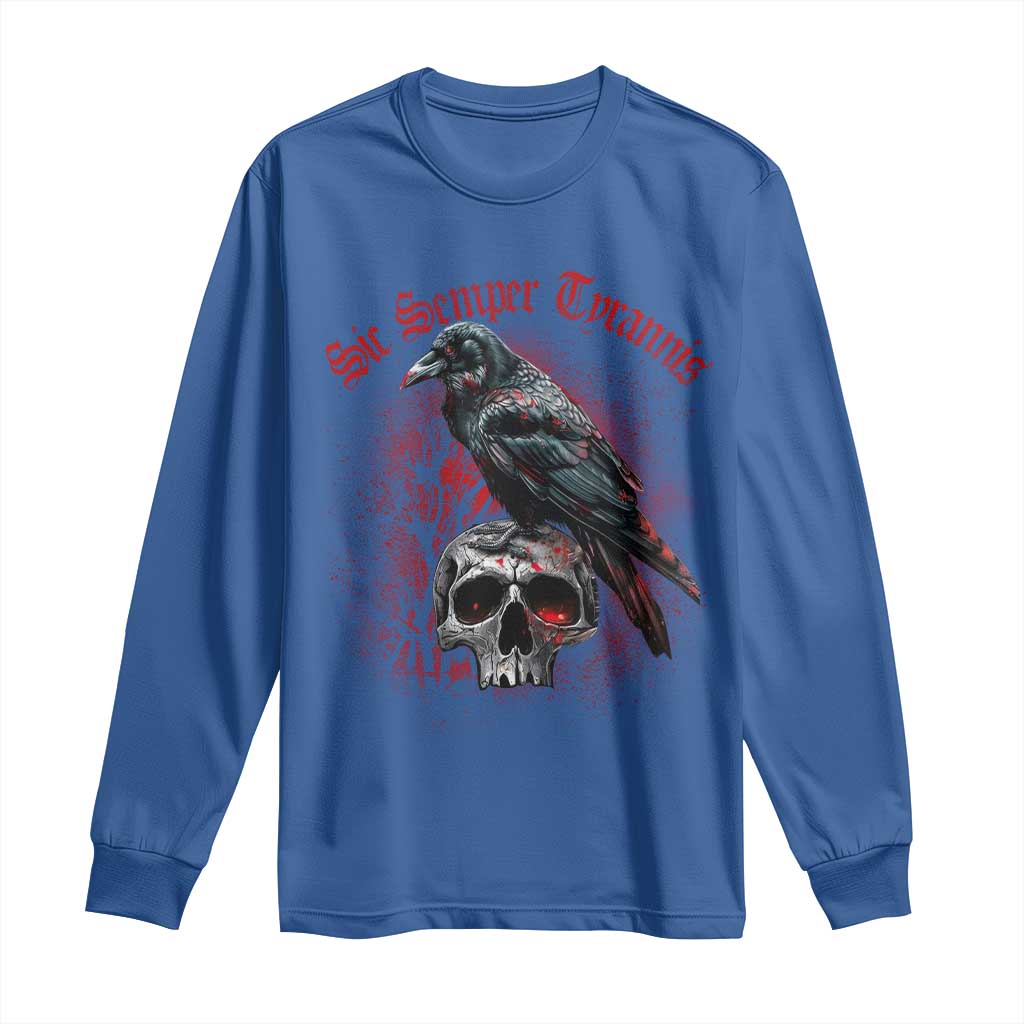 Sic Semper Tyrannis & Raven Long Sleeve Shirt Protest Feminist Activist