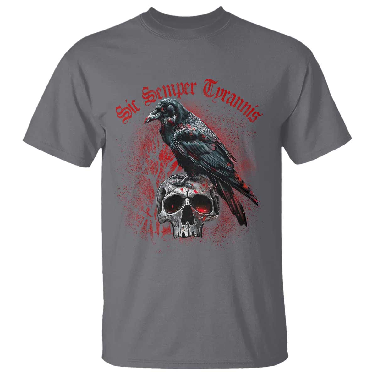 Sic Semper Tyrannis & Raven T Shirt Protest Feminist Activist
