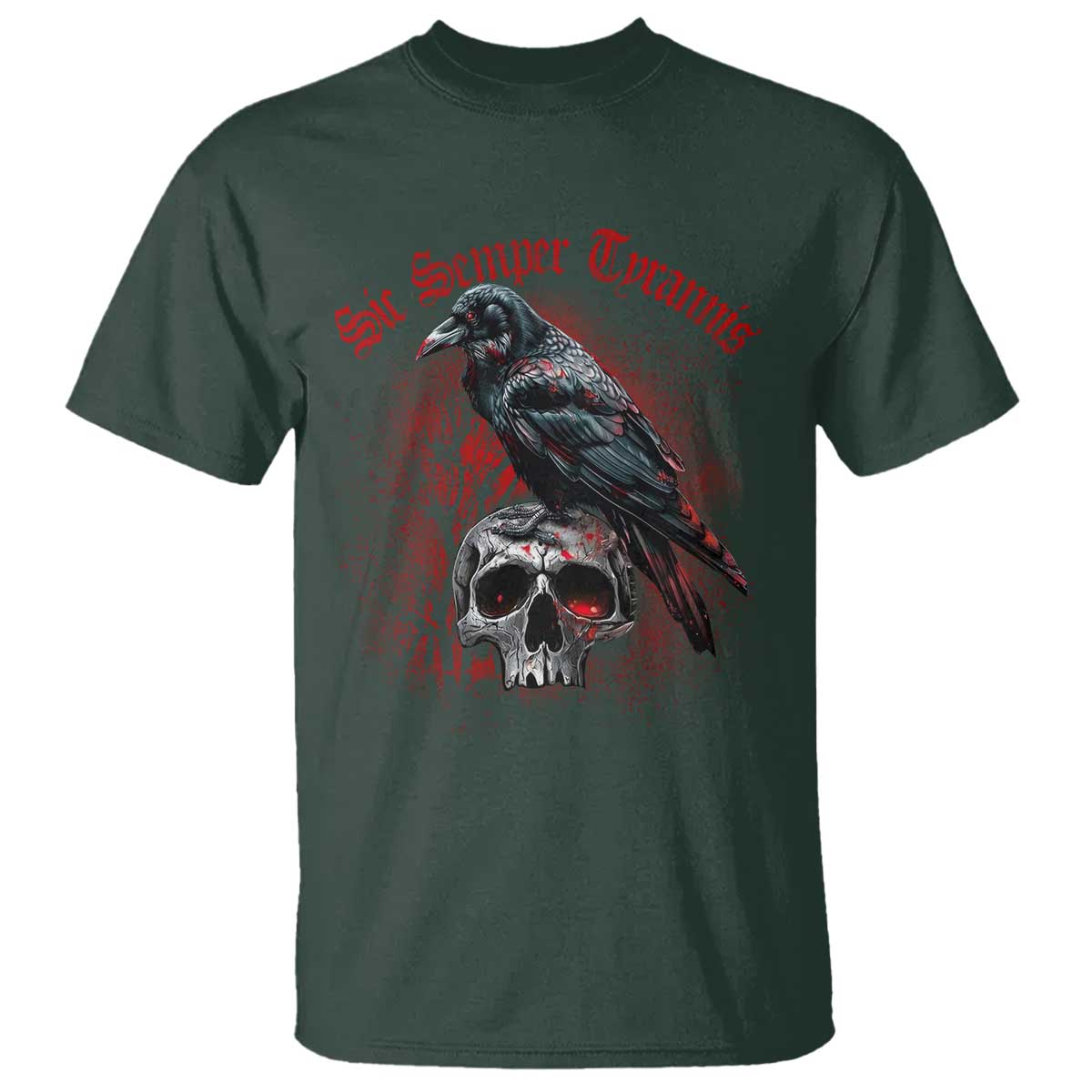 Sic Semper Tyrannis & Raven T Shirt Protest Feminist Activist