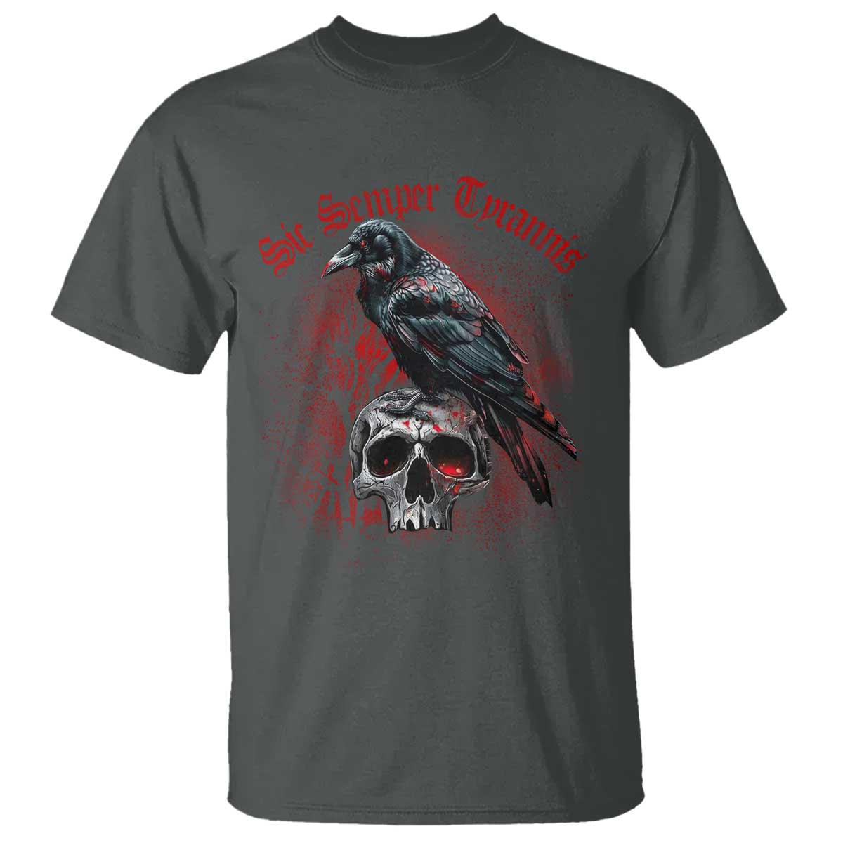 Sic Semper Tyrannis & Raven T Shirt Protest Feminist Activist