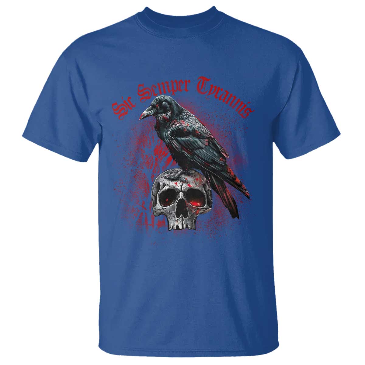 Sic Semper Tyrannis & Raven T Shirt Protest Feminist Activist