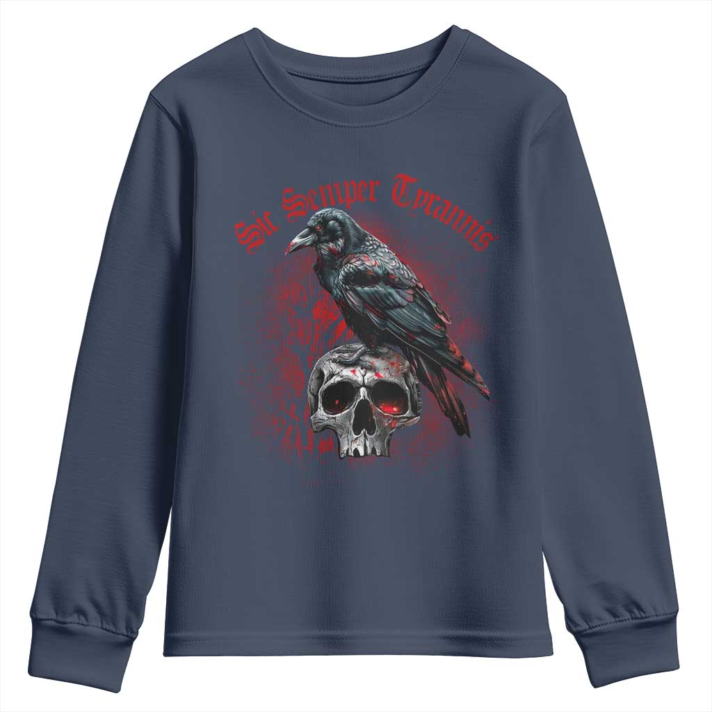 Sic Semper Tyrannis & Raven Youth Sweatshirt Protest Feminist Activist