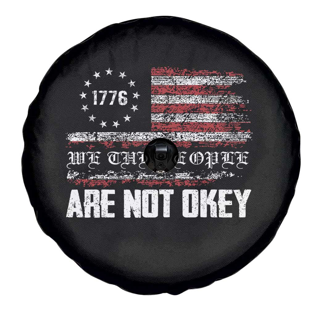 We Are Not Okay Spare Tire Cover US Flag We The People